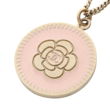 Chanel Cc Logo Circle Pendant Necklace