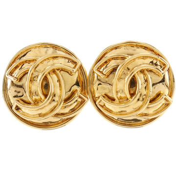 Chanel Cc Logo Clip-On Earrings Metal