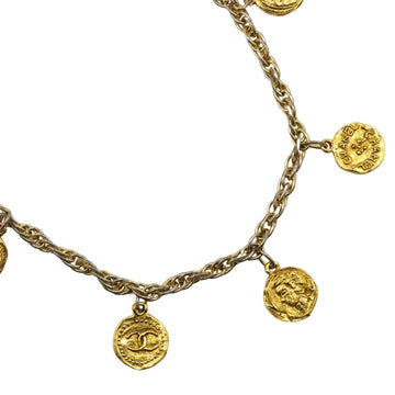 Chanel Cc Logo Pendant Necklace Metal