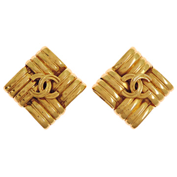 Chanel Cc Logo Clip-On Earrings Metal