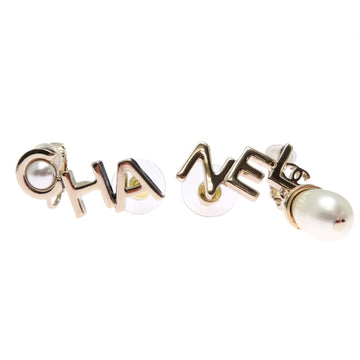 Chanel Pearl Earrings Metal