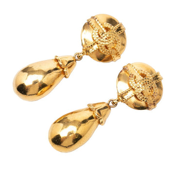 Chanel Cc Logo Clip-On Earrings Metal
