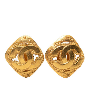 Chanel Cc Logo Clip-On Earrings Metal