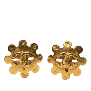 Chanel Cc Logo Clip-On Earrings Metal