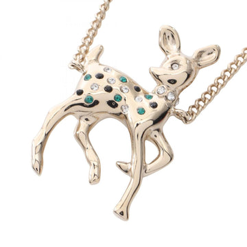 Chanel Cc Logo Pendant Necklace Metal