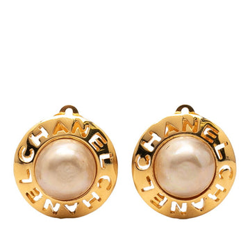 Chanel Clip-On Earrings Pearl