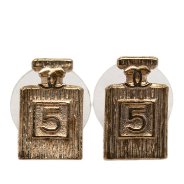 Chanel Earrings Stud Gold-Tone Metal