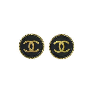 Chanel Cc Logo Clip-On Earrings Metal