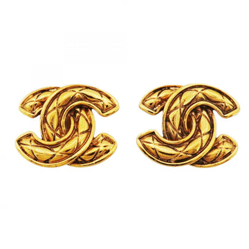 Chanel Cc Logo Clip-On Earrings Metal