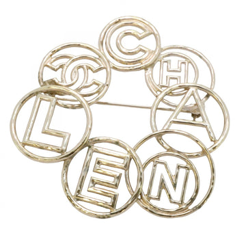 Chanel Brooch Metal Silver