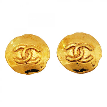 Chanel Cc Logo Clip-On Earrings Metal