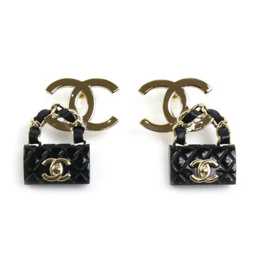 Chanel Cc Logo Earrings Metal