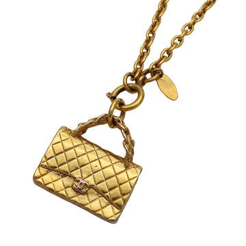 Chanel Matelasse Pendant Necklace Gold