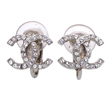 Chanel Cc Logo Clip-On Earrings Sterling