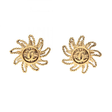 Chanel Cc Logo Clip-On Earrings Metal