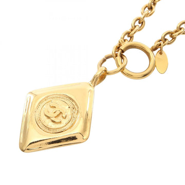Chanel Cc Logo Pendant Necklace Metal