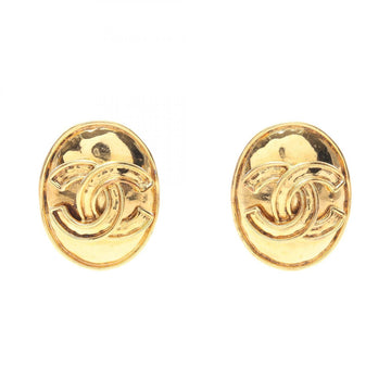 Chanel Cc Logo Clip-On Earrings Metal