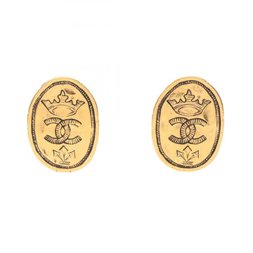 Chanel Cc Logo Clip-On Earrings Metal