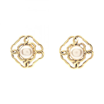 Chanel Cc Logo Clip-On Earrings Metal