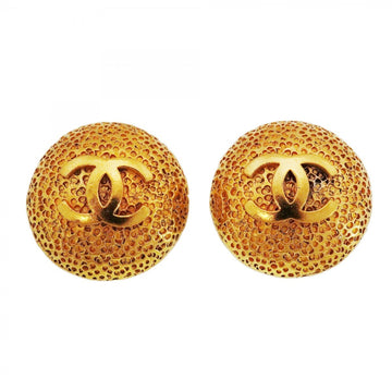 Chanel Cc Logo Circle Clip-On Earrings