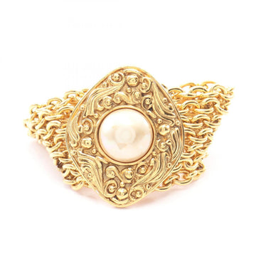 Chanel Bracelet Gold With Faux Pearl