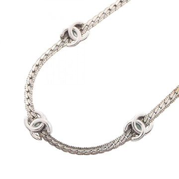 Chanel Cc Logo Pendant Necklace Metal