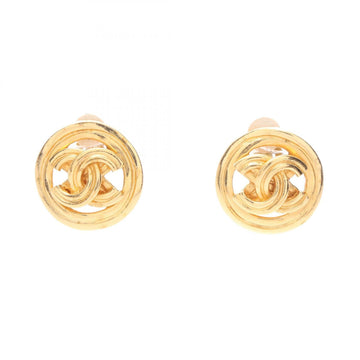 Chanel Cc Logo Clip-On Earrings Metal