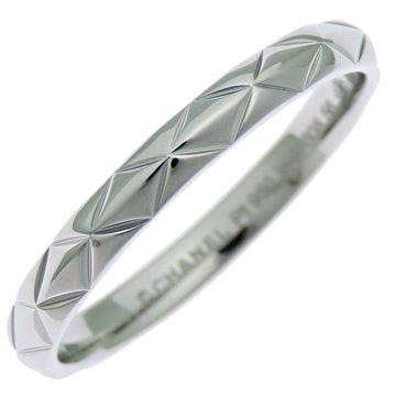 Chanel Matelassé Ring Platinum