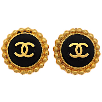 Chanel Cc Logo Clip-On Earrings Metal