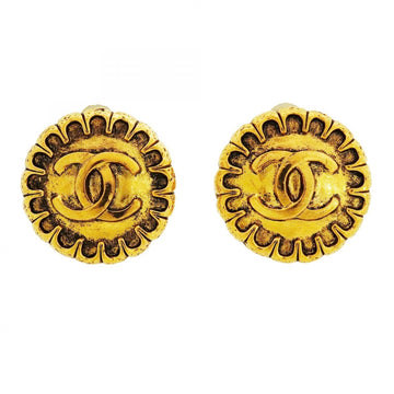 Chanel Cc Logo Circle Clip-On Earrings