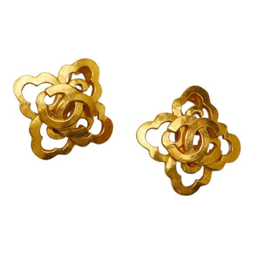 Chanel Cc Logo Clip-On Earrings Metal