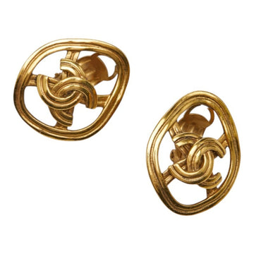 Chanel Cc Logo Clip-On Earrings Metal