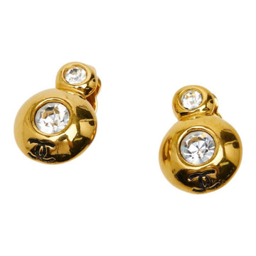 Chanel Cc Logo Clip-On Earrings Metal