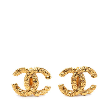 Chanel Cc Logo Clip-On Earrings Metal
