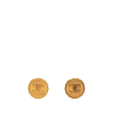 Chanel Cc Logo Clip-On Earrings Metal