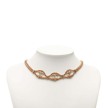 Chanel Cc Logo Chain Pendant Necklace