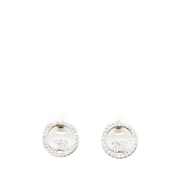 Chanel Cc Logo Round Stud Earrings