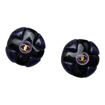 Chanel Cc Logo Clip-On Earrings Metal