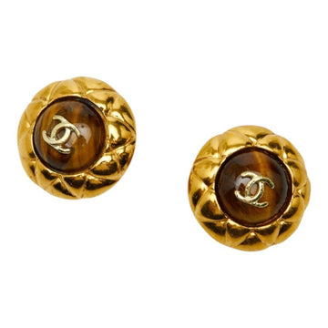Chanel Cc Logo Clip-On Earrings Metal