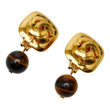Chanel Cc Logo Clip-On Earrings Metal