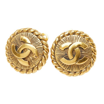 Chanel Cc Logo Clip-On Earrings Metal