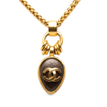Chanel Cc Logo Chain Pendant Necklace