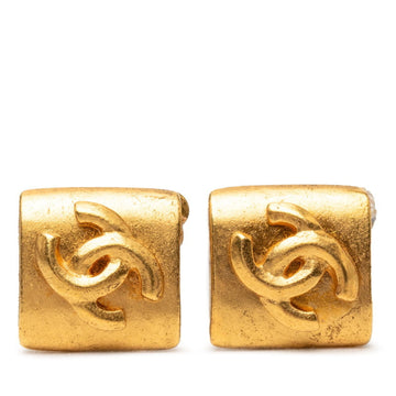 Chanel Cc Logo Clip-On Earrings Metal