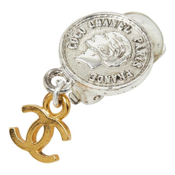 Chanel Cc Logo Medallion Clip-On Single