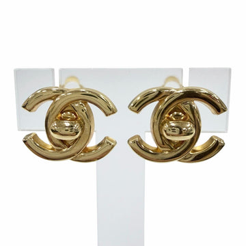 Chanel Cc Logo Turnlock Clip-On Earrings