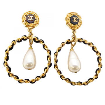Chanel Cc Logo Clip-On Earrings Metal