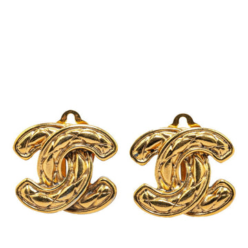 Chanel Cc Logo Clip-On Earrings Metal