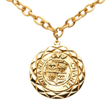Chanel Cc Logo Pendant Necklace Metal