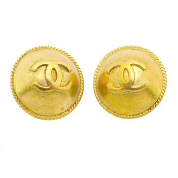 Chanel Cc Logo Circle Clip-On Earrings