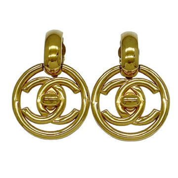 Chanel Cc Logo Turnlock Clip-On Earrings